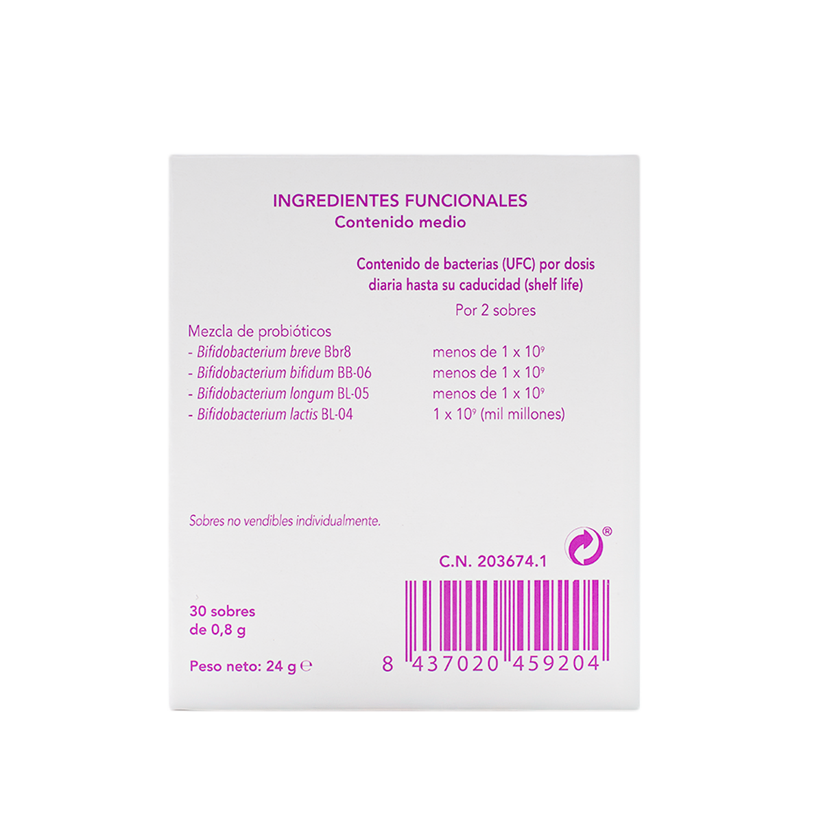 Bifiselle 30 sobres — Bromatech