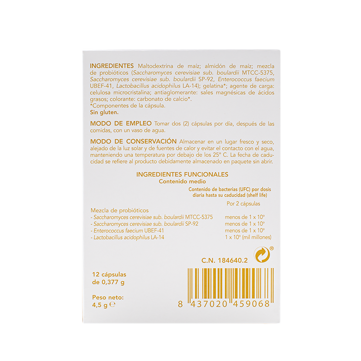 Enterelle Plus 12 cápsulas — Bromatech