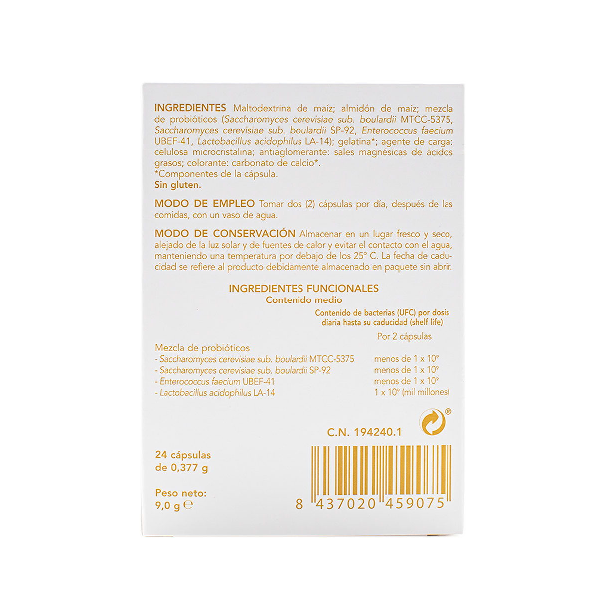 Enterelle Plus 24 cápsulas — Bromatech