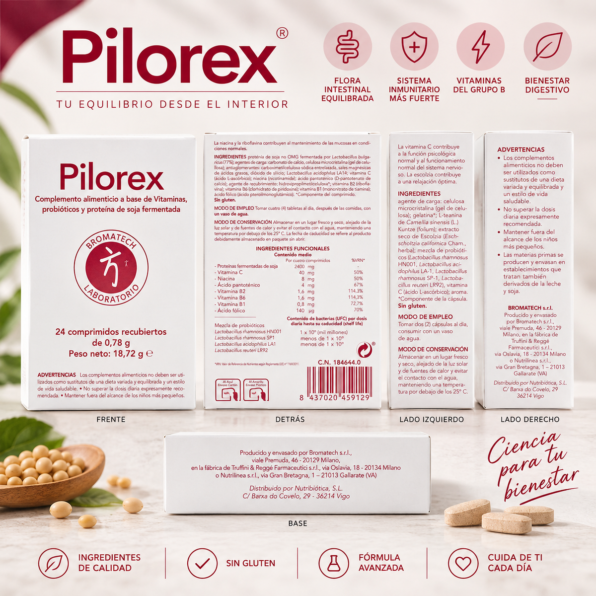 Pilorex 24 comprimidos — Bromatech