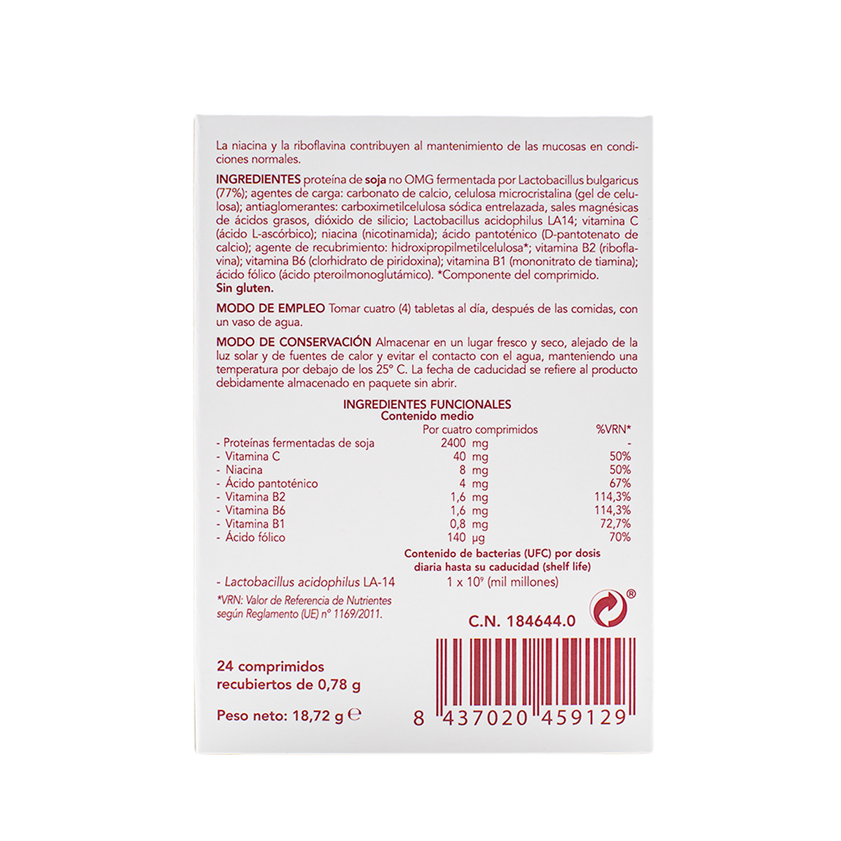 Pilorex 24 comprimidos — Bromatech